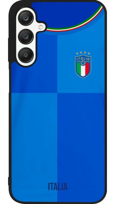 Samsung Galaxy A25 Case Hülle - Silikon schwarz Italien 2022 personalisierbares Fußballtrikot