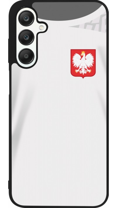 Samsung Galaxy A25 Case Hülle - Silikon schwarz Polen 2022 personalisierbares Fussballtrikot