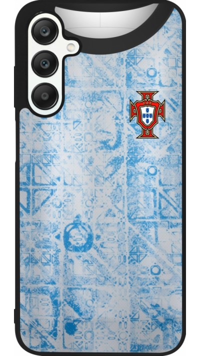 Samsung Galaxy A25 Case Hülle - Silikon schwarz Portugal Away personalisierbares Fussballtrikot