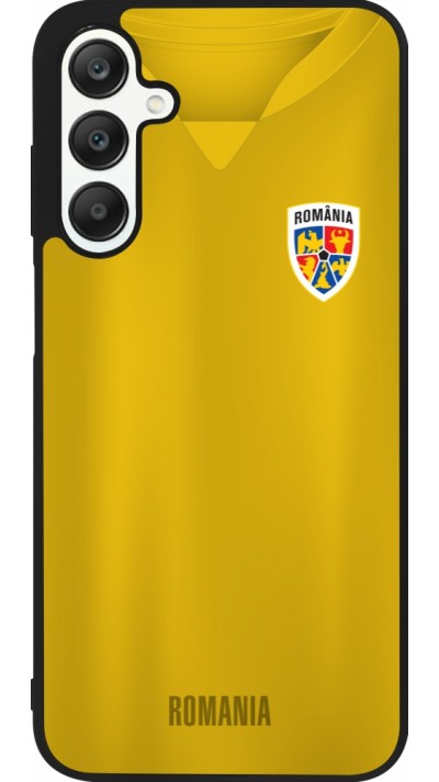 Samsung Galaxy A25 Case Hülle - Silikon schwarz Fussballtrikot Rumänien