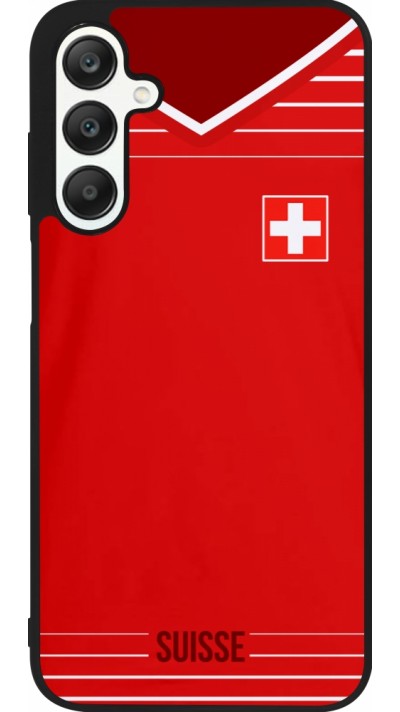 Samsung Galaxy A25 Case Hülle - Silikon schwarz Football shirt Switzerland 2022