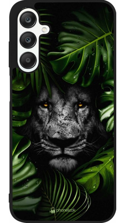 Samsung Galaxy A25 Case Hülle - Silikon schwarz Forest Lion