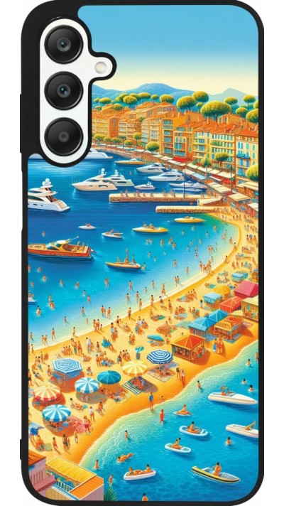 Samsung Galaxy A25 Case Hülle - Silikon schwarz French Riviera People