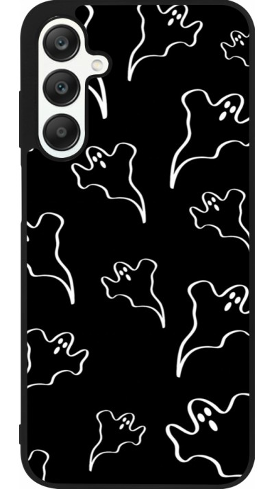 Samsung Galaxy A25 Case Hülle - Silikon schwarz Halloween 2024 black and white ghosts