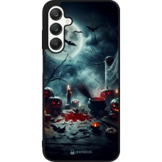 Samsung Galaxy A25 Case Hülle - Silikon schwarz Halloween 2024 Dunkler Mond