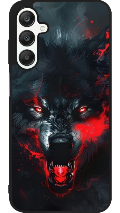 Samsung Galaxy A25 Case Hülle - Silikon schwarz Halloween 2024 mad werewolf