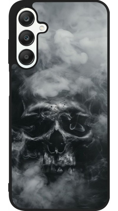 Samsung Galaxy A25 Case Hülle - Silikon schwarz Halloween 2024 smoky skull