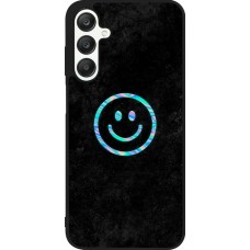 Samsung Galaxy A25 Case Hülle - Silikon schwarz Happy smiley irisirt