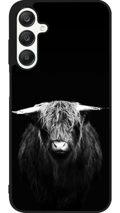 Samsung Galaxy A25 Case Hülle - Silikon schwarz Highland calf black