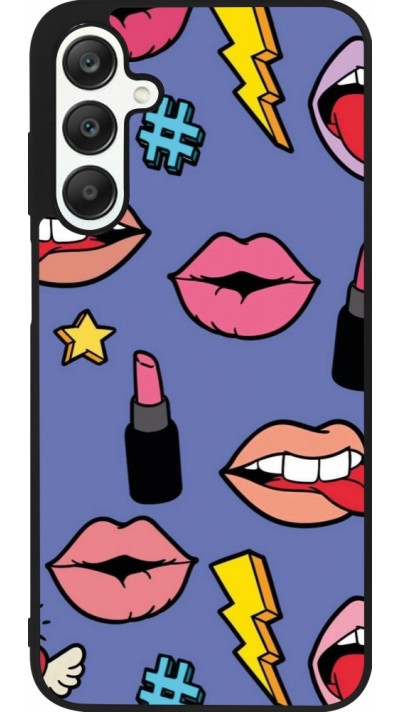 Samsung Galaxy A25 Case Hülle - Silikon schwarz Lips and lipgloss