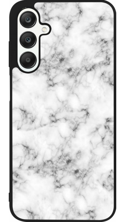 Samsung Galaxy A25 Case Hülle - Silikon schwarz Marble 01