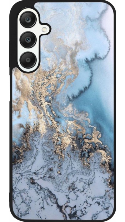 Samsung Galaxy A25 Case Hülle - Silikon schwarz Marble 04