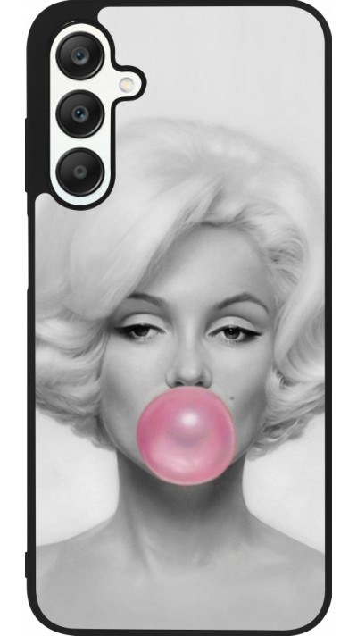 Samsung Galaxy A25 Case Hülle - Silikon schwarz Marilyn Bubble