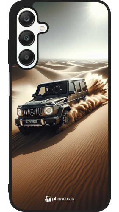 Samsung Galaxy A25 Case Hülle - Silikon schwarz Mercedes G Drift Wueste