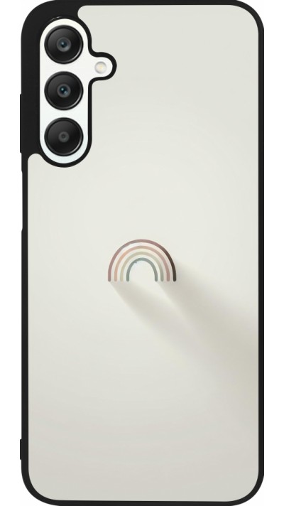 Samsung Galaxy A25 Case Hülle - Silikon schwarz Mini Regenbogen Minimal