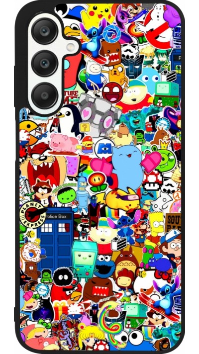 Samsung Galaxy A25 Case Hülle - Silikon schwarz Mixed cartoons