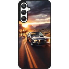 Coque Samsung Galaxy A25 - Silicone rigide noir Mustang 69 Grand Canyon