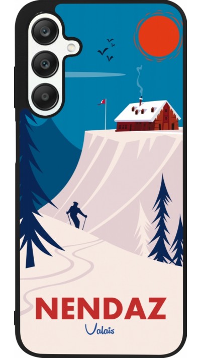 Samsung Galaxy A25 Case Hülle - Silikon schwarz Nendaz Cabane Ski