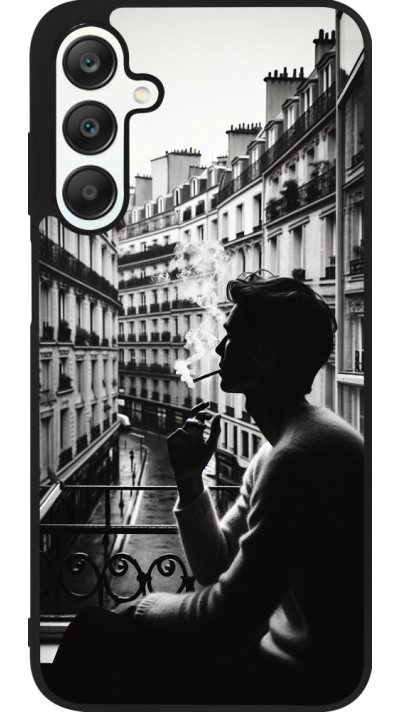 Samsung Galaxy A25 Case Hülle - Silikon schwarz Parisian Smoker