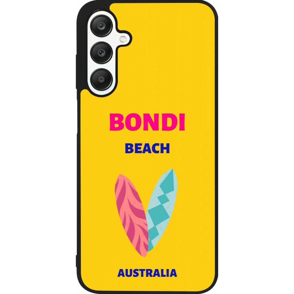 Samsung Galaxy A25 Case Hülle - Silikon schwarz Pop Summer Destination Bondi