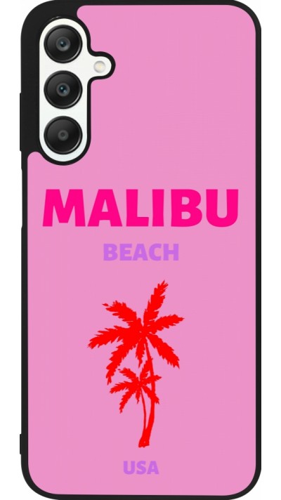 Samsung Galaxy A25 Case Hülle - Silikon schwarz Pop Summer Destination Malibu