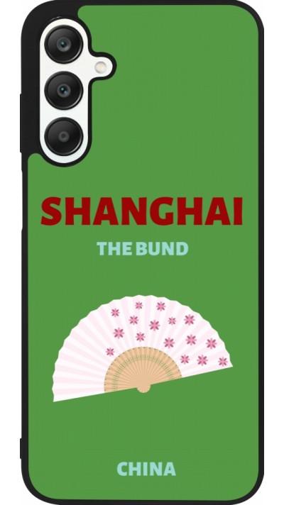 Samsung Galaxy A25 Case Hülle - Silikon schwarz Pop Summer Destination Shanghai