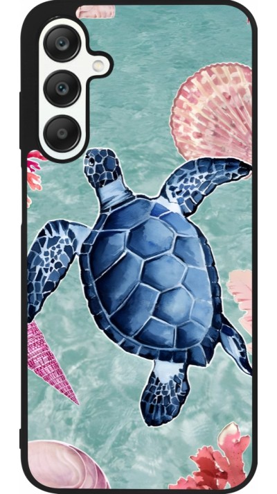 Samsung Galaxy A25 Case Hülle - Silikon schwarz Preppy Turtle