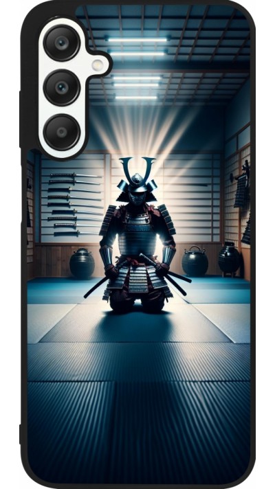 Samsung Galaxy A25 Case Hülle - Silikon schwarz Samurai im Gebet