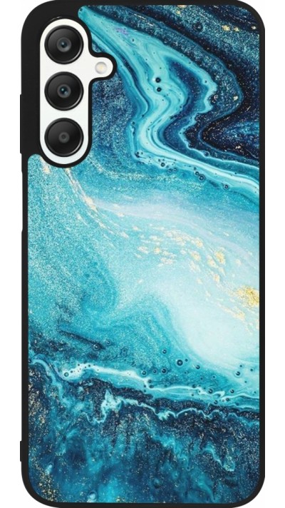 Samsung Galaxy A25 Case Hülle - Silikon schwarz Sea Foam Blue