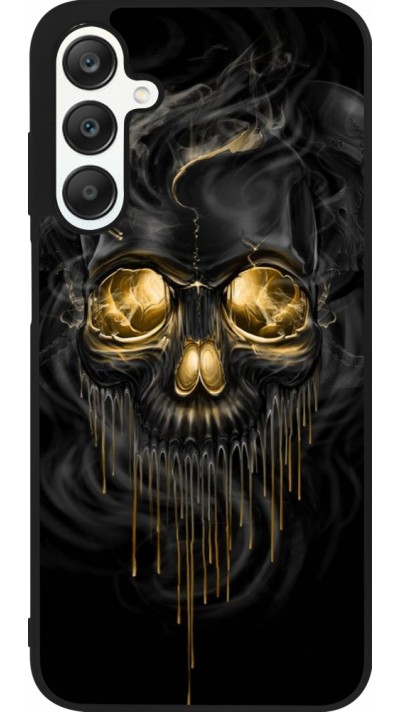 Samsung Galaxy A25 Case Hülle - Silikon schwarz Skull 02