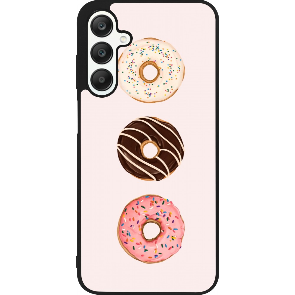 Samsung Galaxy A25 Case Hülle - Silikon schwarz Spring 23 donuts