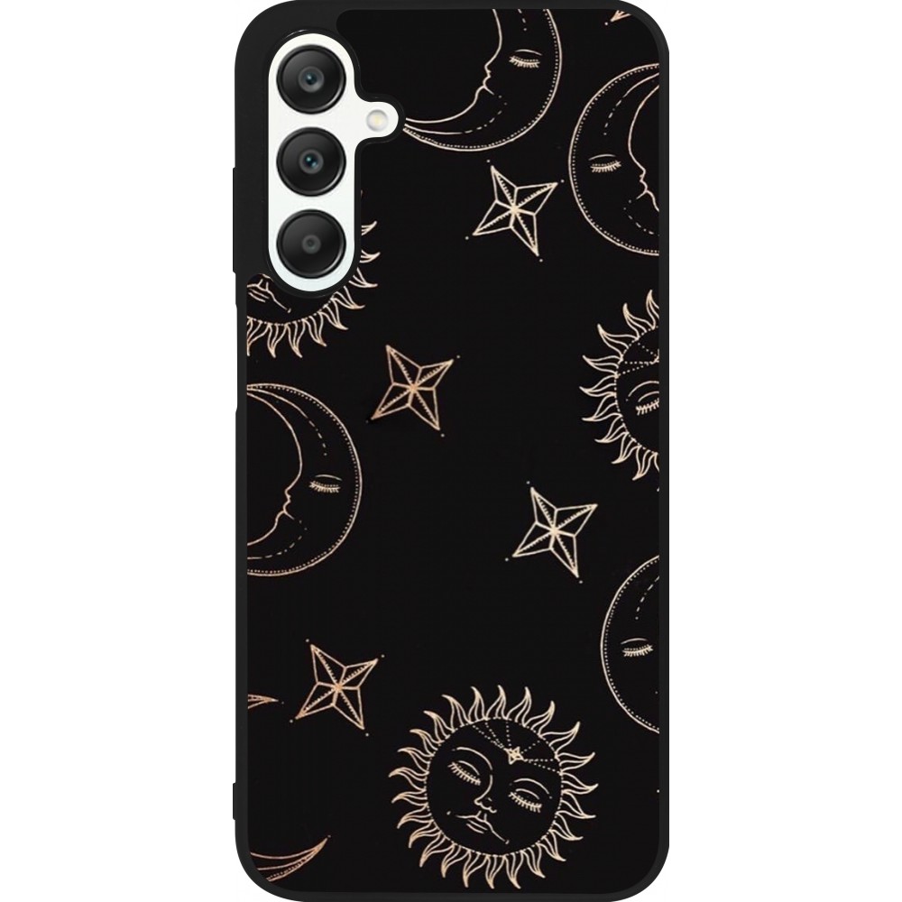 Samsung Galaxy A25 Case Hülle - Silikon schwarz Suns and Moons