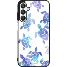 Samsung Galaxy A25 Case Hülle - Silikon schwarz Turtles pattern watercolor