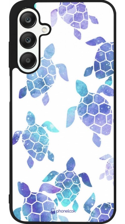 Samsung Galaxy A25 Case Hülle - Silikon schwarz Turtles pattern watercolor