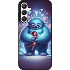 Samsung Galaxy A25 Case Hülle - Silikon schwarz Valentin 2024 Flauschige Liebe