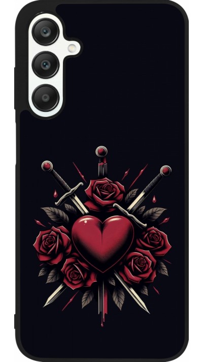 Samsung Galaxy A25 Case Hülle - Silikon schwarz Valentine 2024 gothic love