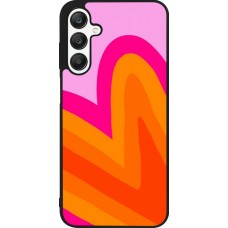 Samsung Galaxy A25 Case Hülle - Silikon schwarz Valentine 2024 heart gradient