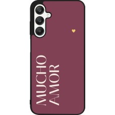 Samsung Galaxy A25 Case Hülle - Silikon schwarz Valentine 2024 mucho amor rosado