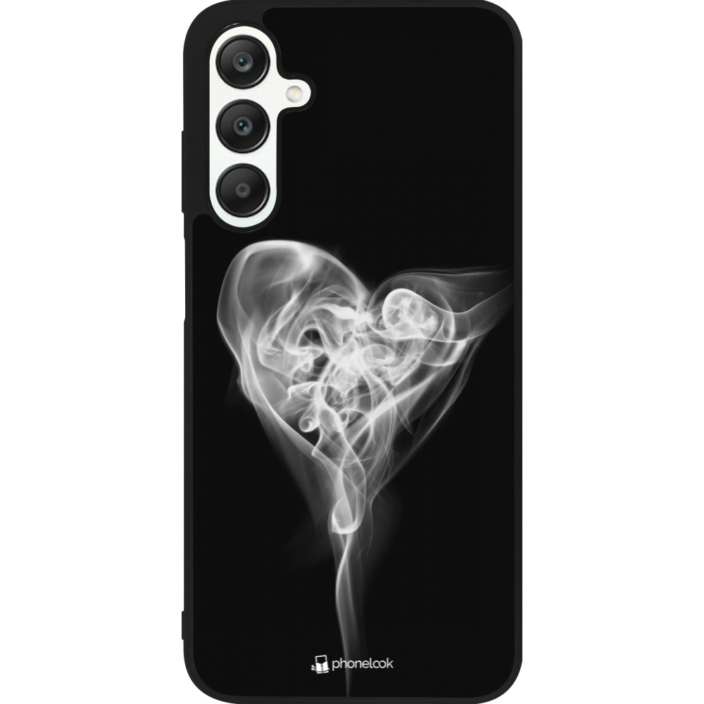 Samsung Galaxy A25 Case Hülle - Silikon schwarz Valentine 2022 Black Smoke