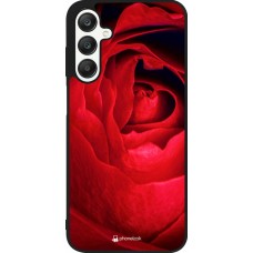 Samsung Galaxy A25 Case Hülle - Silikon schwarz Valentine 2022 Rose