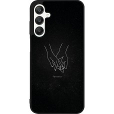 Samsung Galaxy A25 Case Hülle - Silikon schwarz Valentine 2023 hands forever