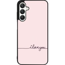 Samsung Galaxy A25 Case Hülle - Silikon schwarz Valentine 2023 i love you writing