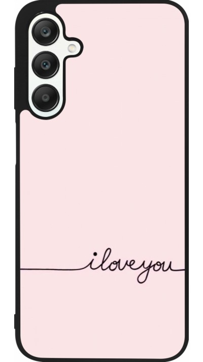 Samsung Galaxy A25 Case Hülle - Silikon schwarz Valentine 2023 i love you writing