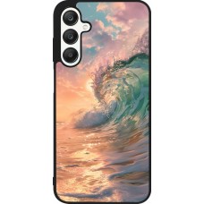 Samsung Galaxy A25 Case Hülle - Silikon schwarz Wave Sunset