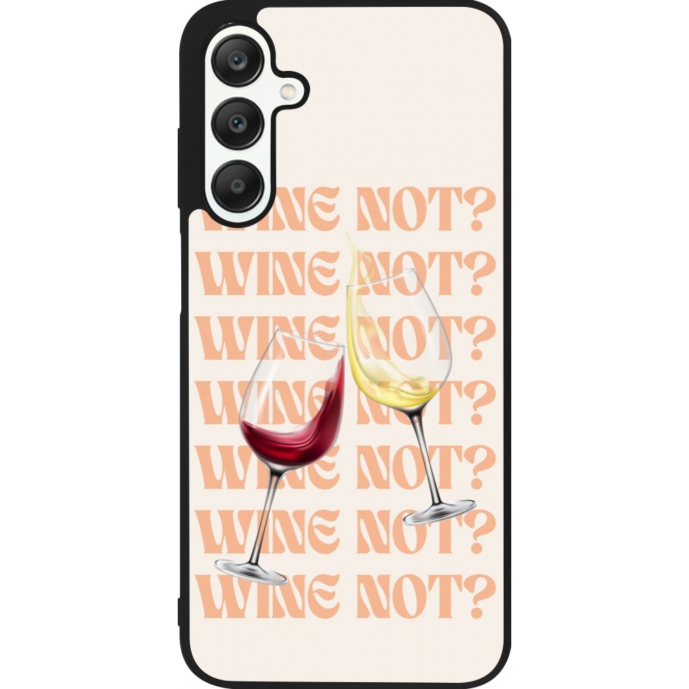 Samsung Galaxy A25 Case Hülle - Silikon schwarz Wine not