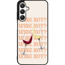 Samsung Galaxy A25 Case Hülle - Silikon schwarz Wine not