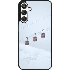 Samsung Galaxy A25 Case Hülle - Silikon schwarz Winter 22 ski lift