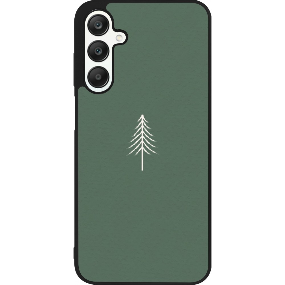 Samsung Galaxy A25 Case Hülle - Silikon schwarz Christmas 22 minimalist tree