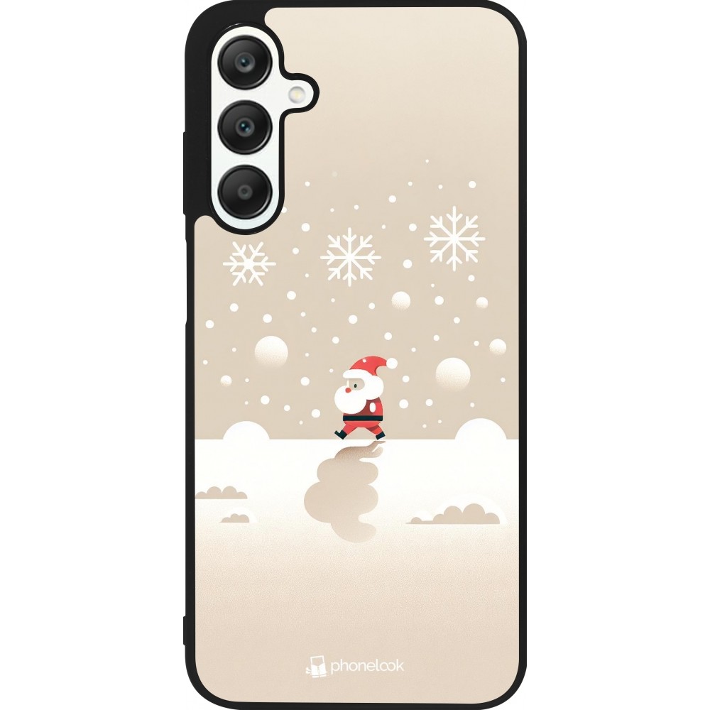 Samsung Galaxy A25 Case Hülle - Silikon schwarz Weihnachten 2023 Minimalistischer Weihnachtsmann