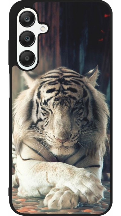 Samsung Galaxy A25 Case Hülle - Silikon schwarz Zen Tiger